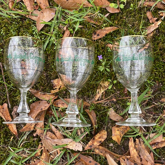 Durobor Irish Dining 3 Vintage Irish Coffee Glasses Gold Rimglass Stem Poshmark